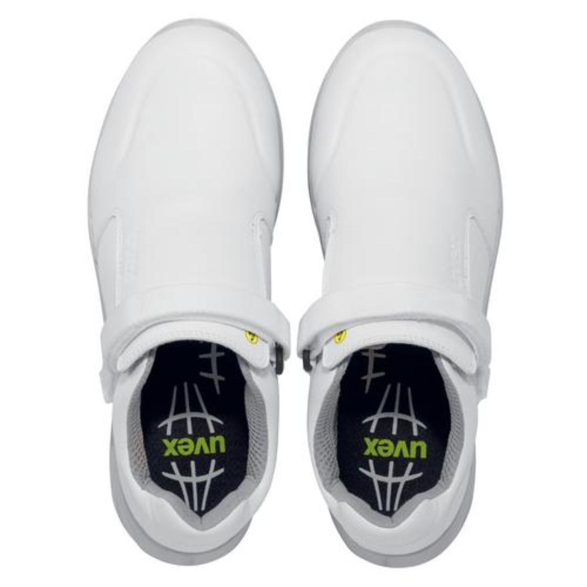 uvex 1 sport white Sicherheitsschuh S2 Halbschuh Slipper mit Klettriemen