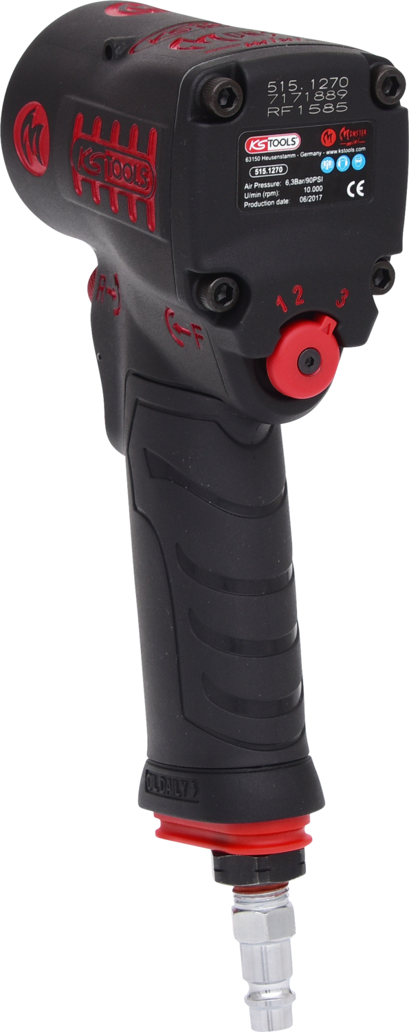 KS Tools 1/2" miniMONSTER Hochleistungs-Druckluft-Schlagschrauber 1.390 Nm