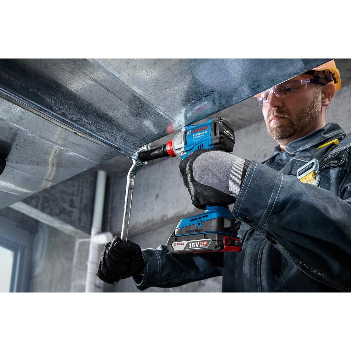 Bosch Akku-Drehschlagschrauber GDX 18V-285, 2 x Akku GBA 18V 4.0Ah