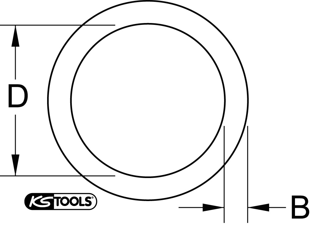 KS Tools 3/8" O-Ring, für Stecknuss 