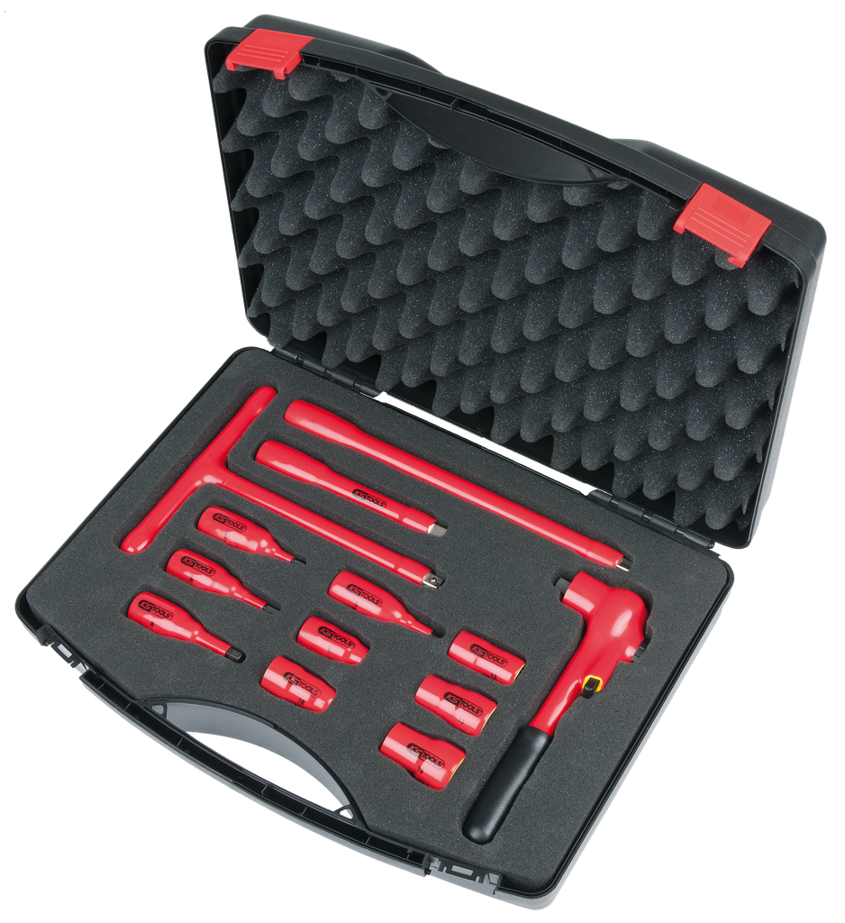 KS Tools 3/8" Steckschlüssel-Satz mit isolierten Werkzeugen, 13-tlg