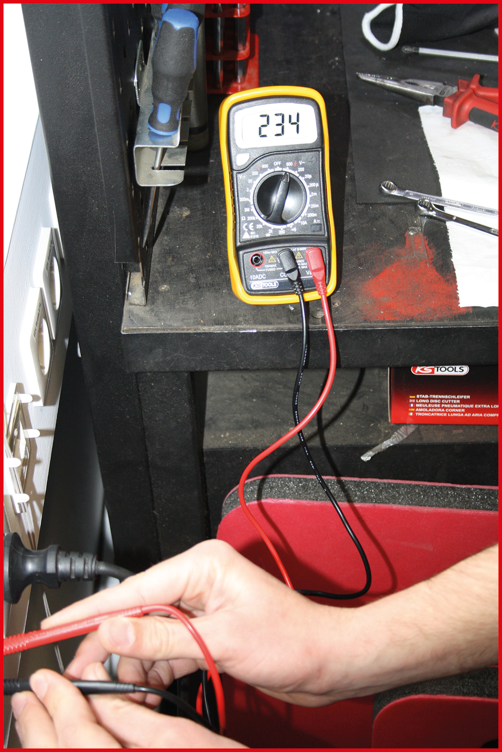KS Tools Digital Multimeter inkl. Prüfspitzen