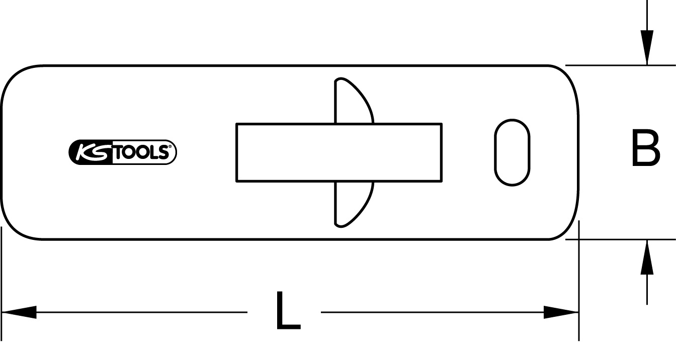 KS Tools Kunststoffspreizkeil, 53x225mm