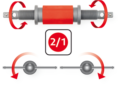 KS Tools Universal Bremskolben-Rückstell-Werkzeug-Satz, 4-tlg