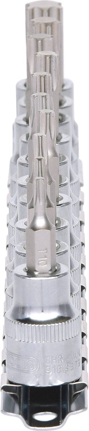 KS Tools 3/8" CHROMEplus Bit-Stecknuss-Satz Torx, 10-tlg T10-T55