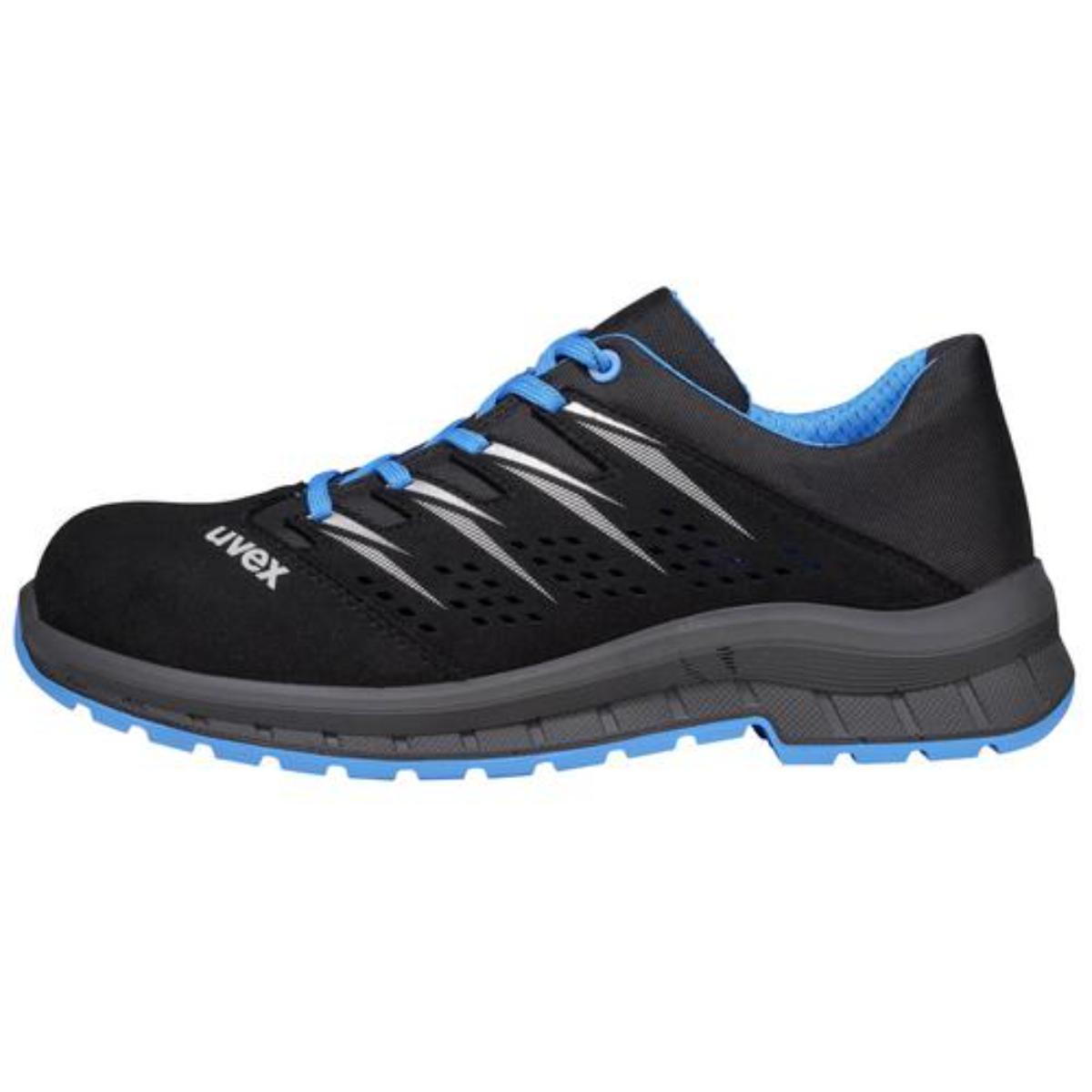 uvex 2 trend Sicherheitsschuh Halbschuhe S1, blau/schwarz