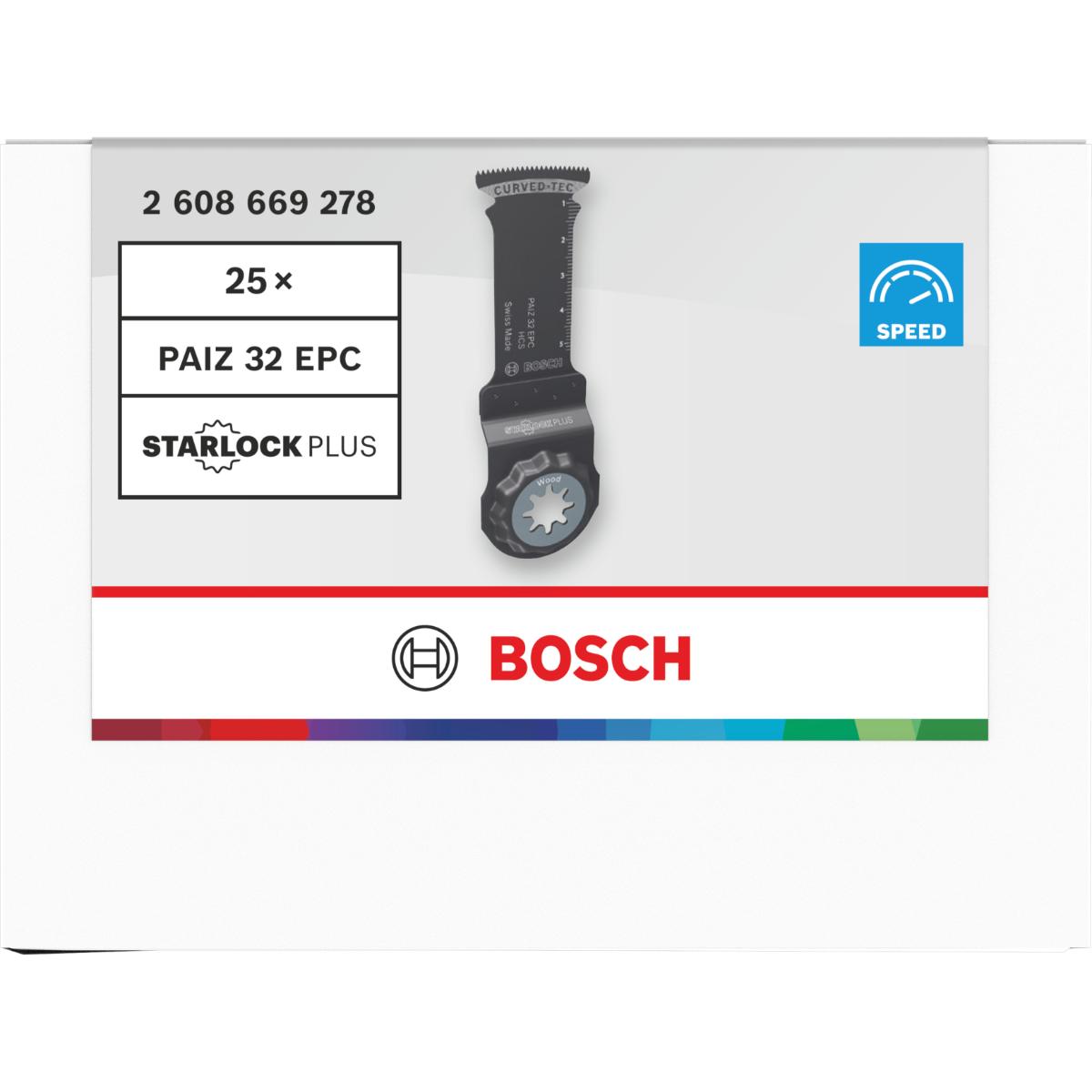 Bosch PAIZ 32 EPC Holz Tauchsägeblatt, Starlock, 32 x 60 mm, TU25, Min. Menge 25