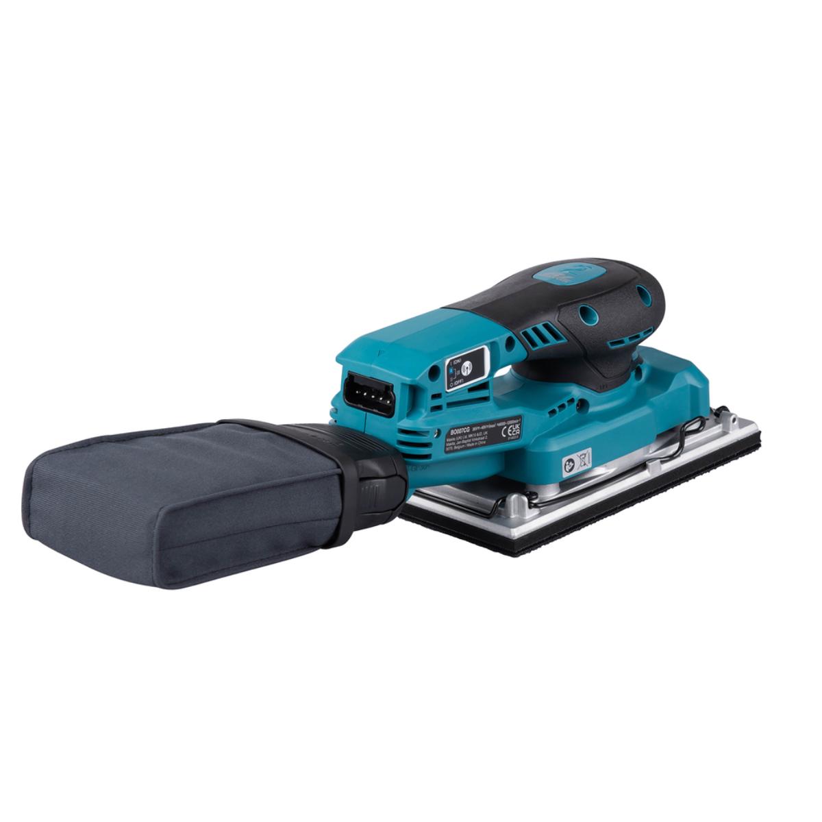 Makita Akku-Schwingschleifer XGT, Connector, 93x185 mm, 6.000 - 12.000 min(-1), 2,0 mm Hub, 1,6 m Kabel