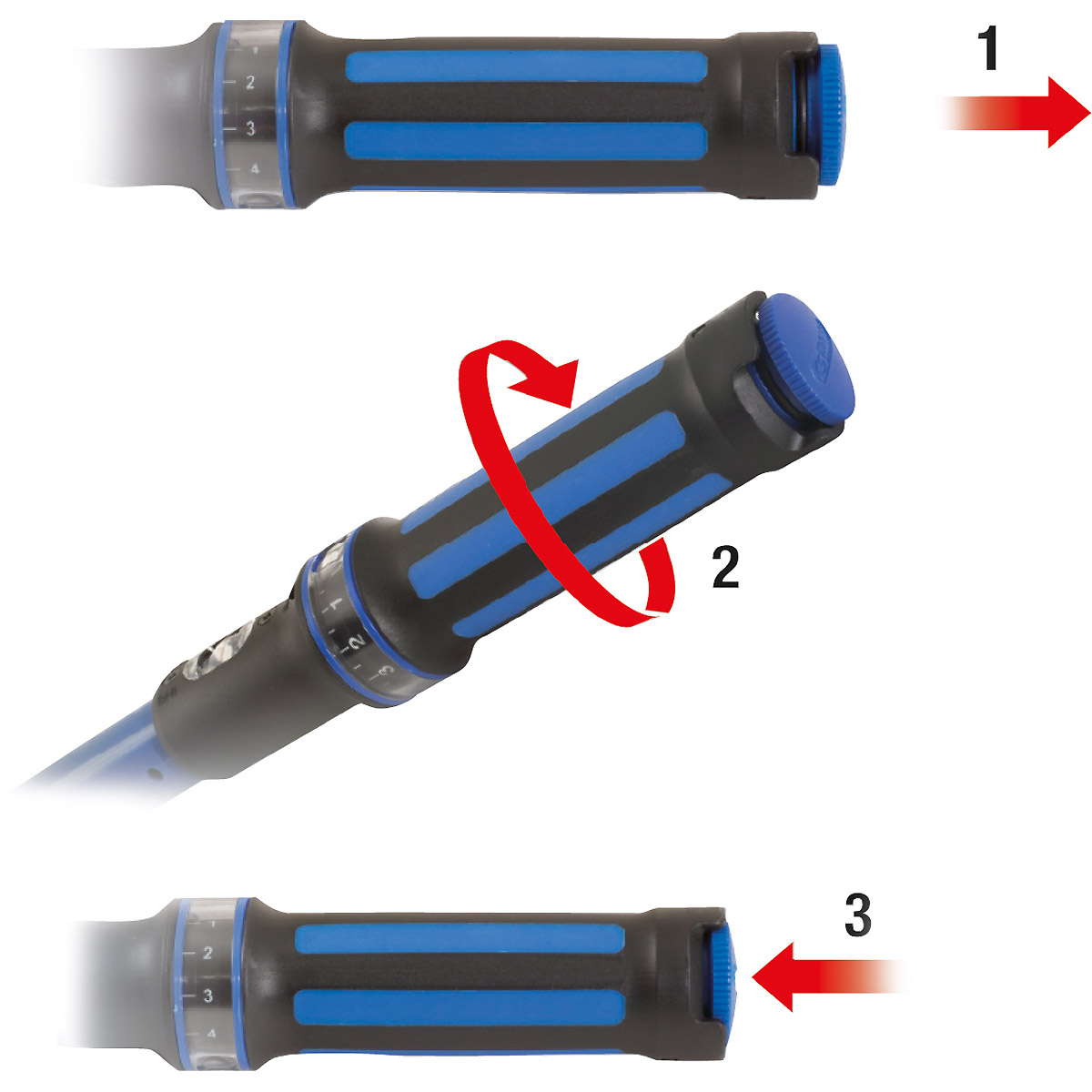 Brilliant Tools 1/4“ Drehmomentschlüssel mit Umschalt-Ratschenkopf