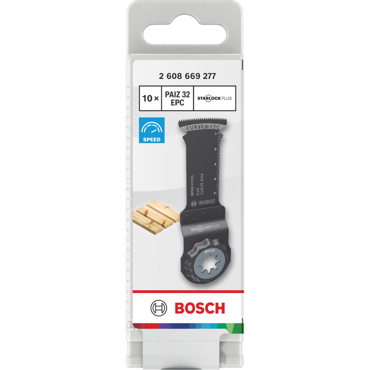 Bosch PAIZ 32 EPC Holz Tauchsägeblatt, Starlock, 32 x 60 mm, 10-Stück