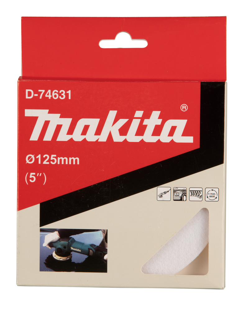 Makita Filzpad Klett, 125 mm - D-74631
