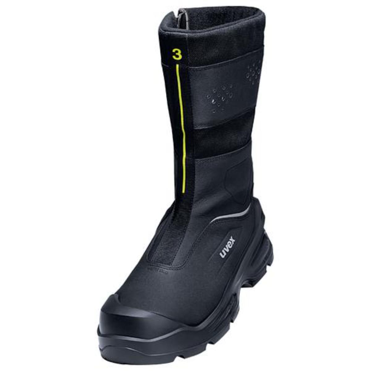 uvex 3 Sicherheitsschuh Reißverschlussstiefel S3L, schwarz