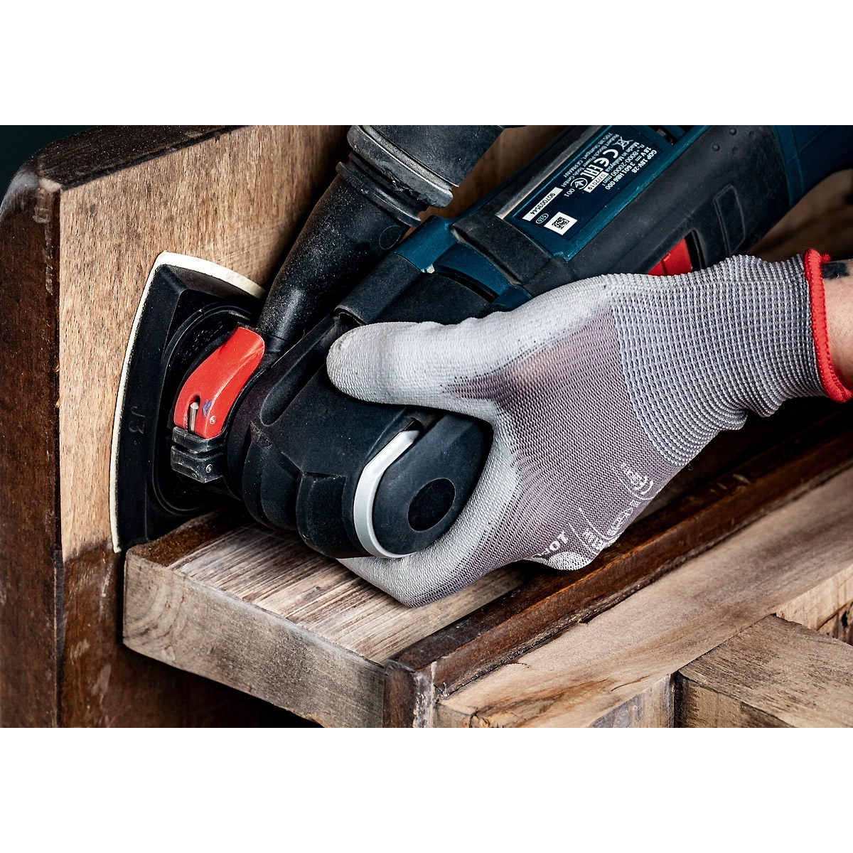 Bosch EXPERT M480 Schleifnetz-Set, 93 x 93mm, 6 Stück für Deltaschleifer