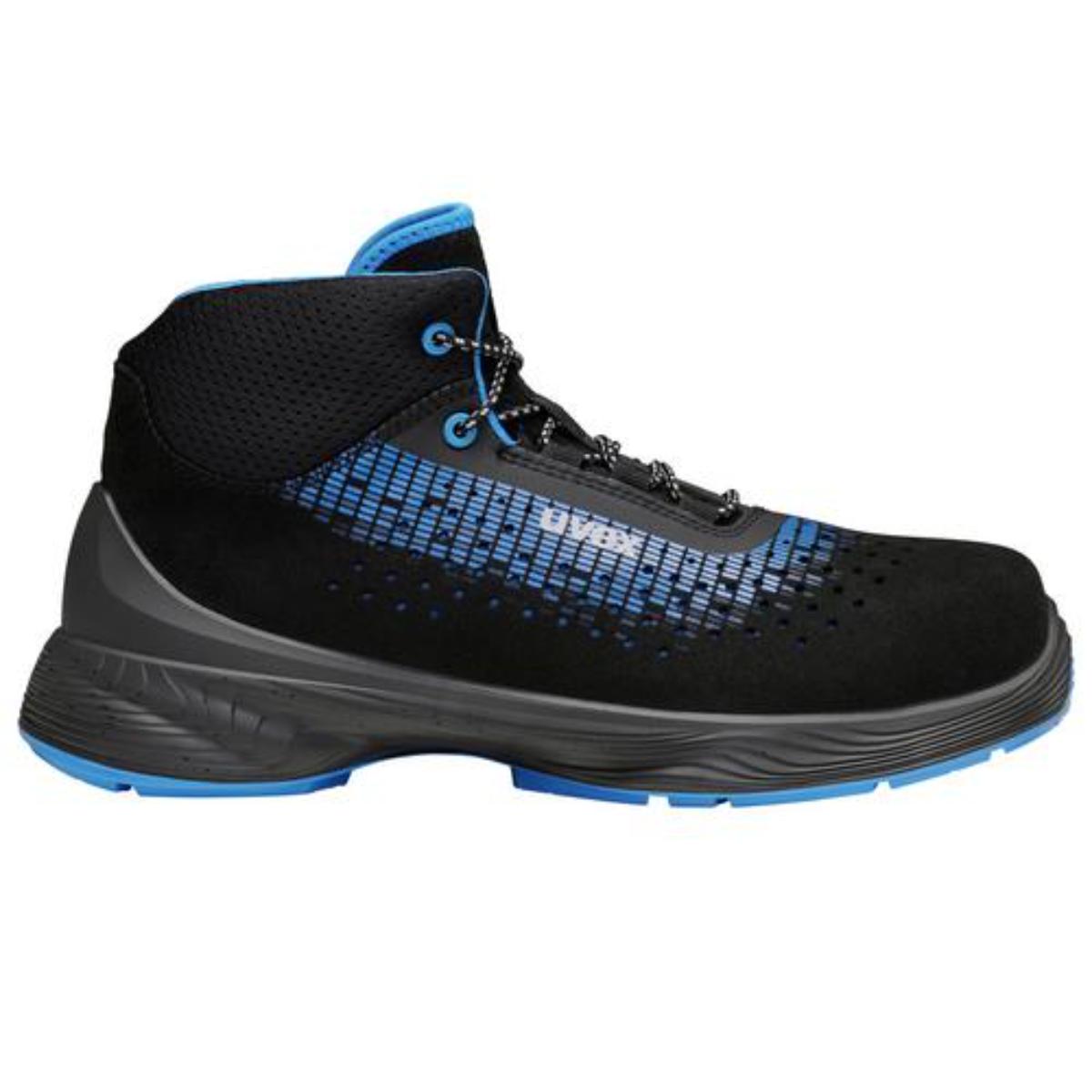 uvex 1 G2 Sicherheitsschuh Stiefel S1, blau/schwarz