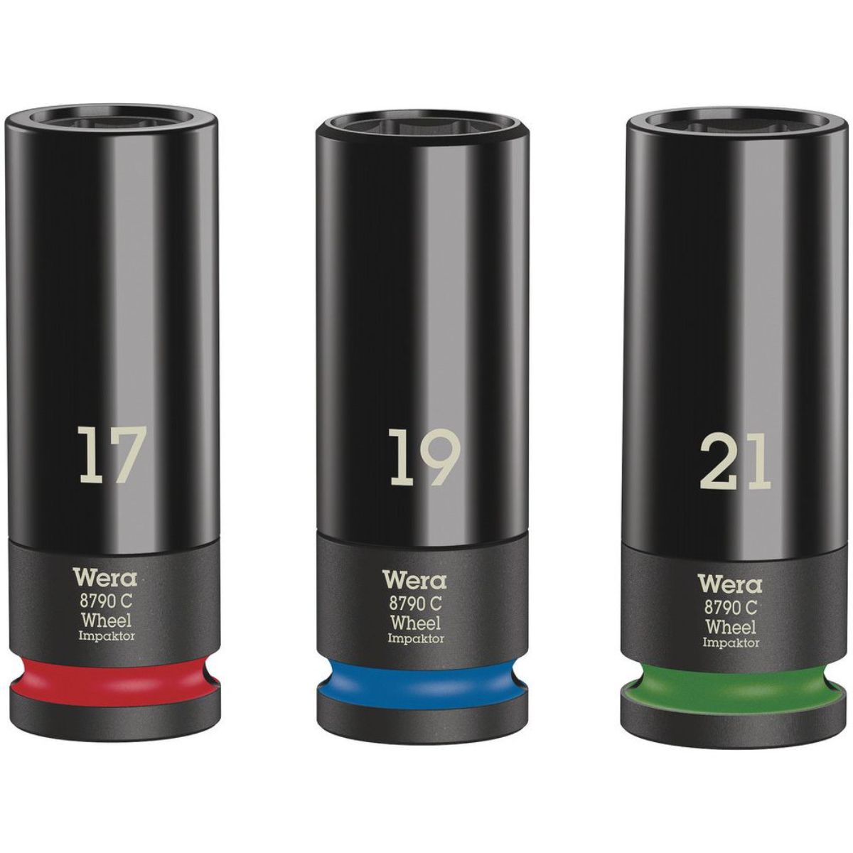 Wera Wheel Impaktor C Set 1 Steckschlüsseleinsatz-Satz, 1/2"-Antrieb, 3-teilig