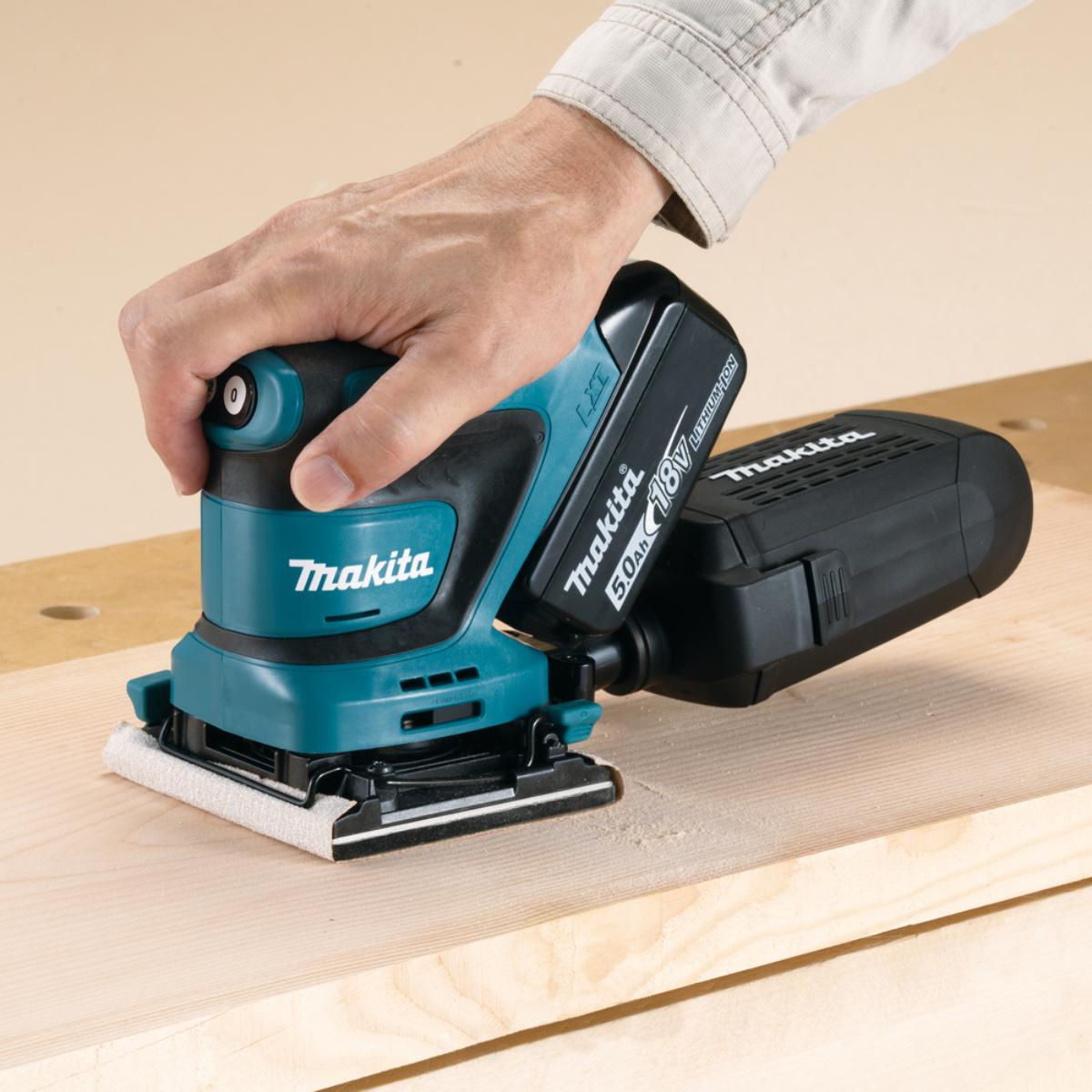 Makita Grundplatte quadratisch für Klemmvorrichtung - für Schleifpapier 114x102 mm - DBO480/DBO484