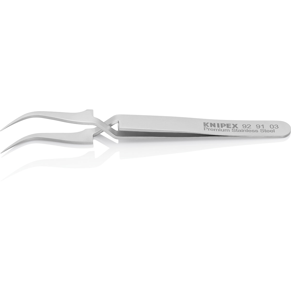 KNIPEX Präzisionskreuzpinzette Edelstahl angewinkelt