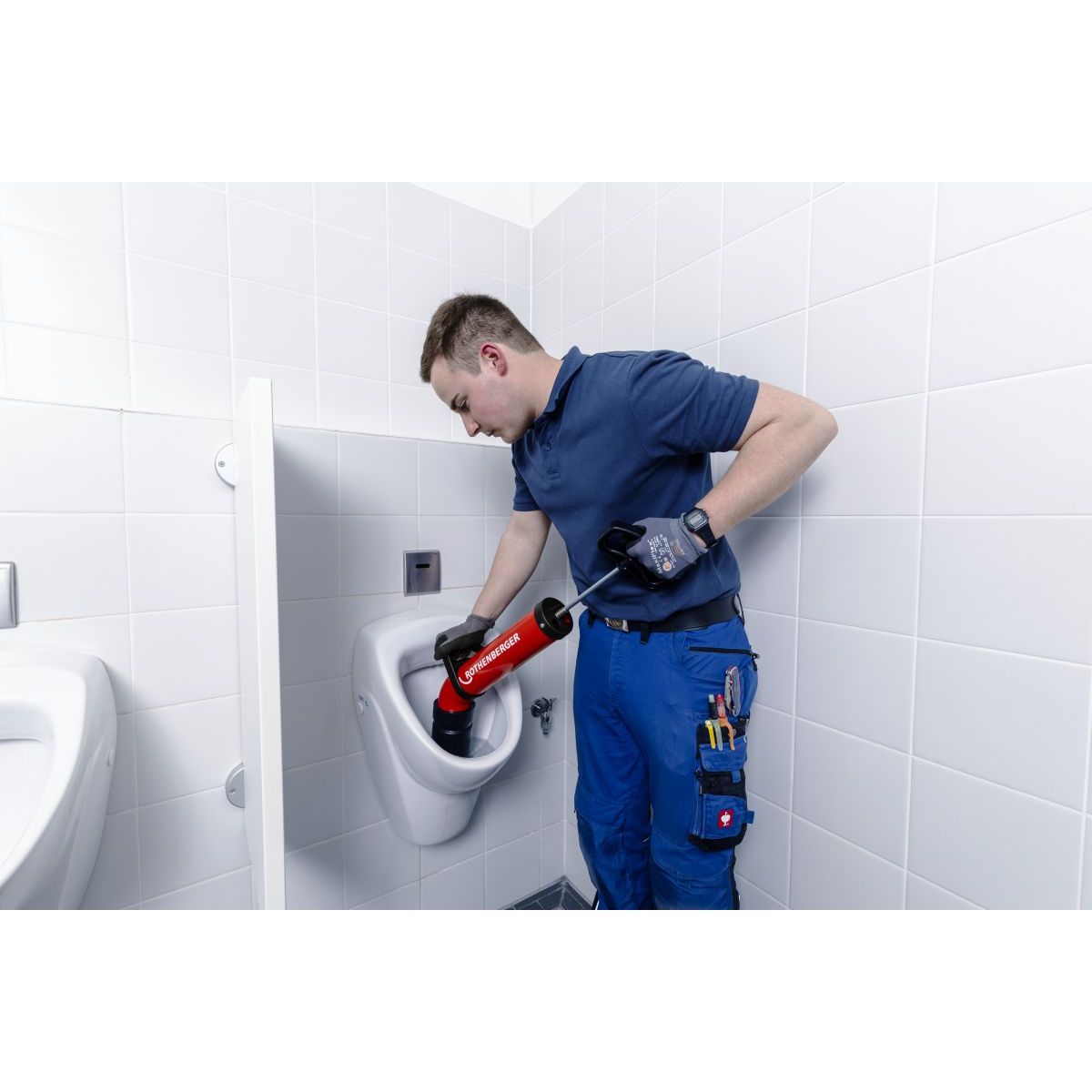 Rothenberger ROPUMP SUPER PLUS - Set mit Adapter breit in Werkzeugtasche