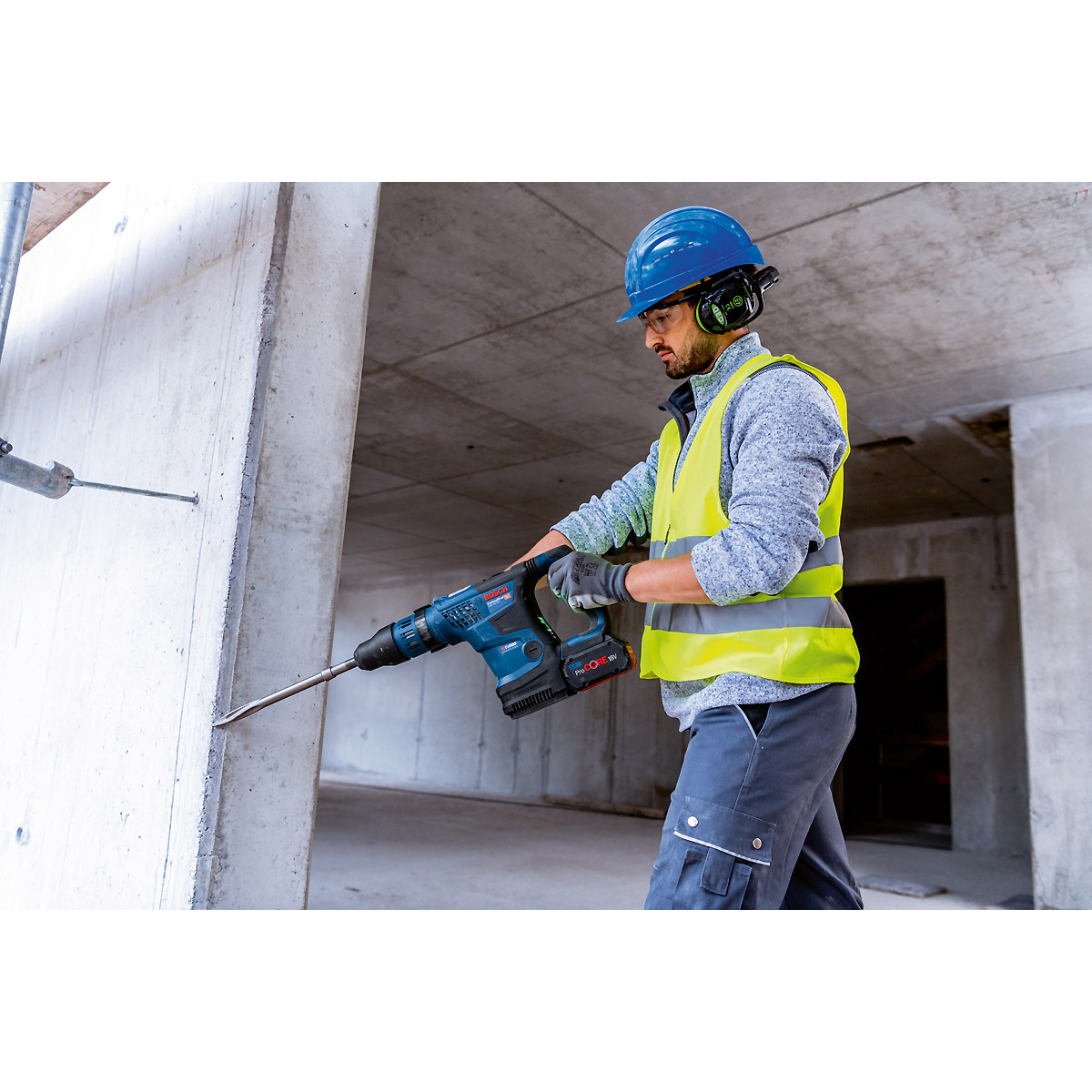 Bosch Akku-Bohrhammer BITURBO mit SDS max GBH 18V-36 C, 2 x Akku ProCORE18V 8.0Ah