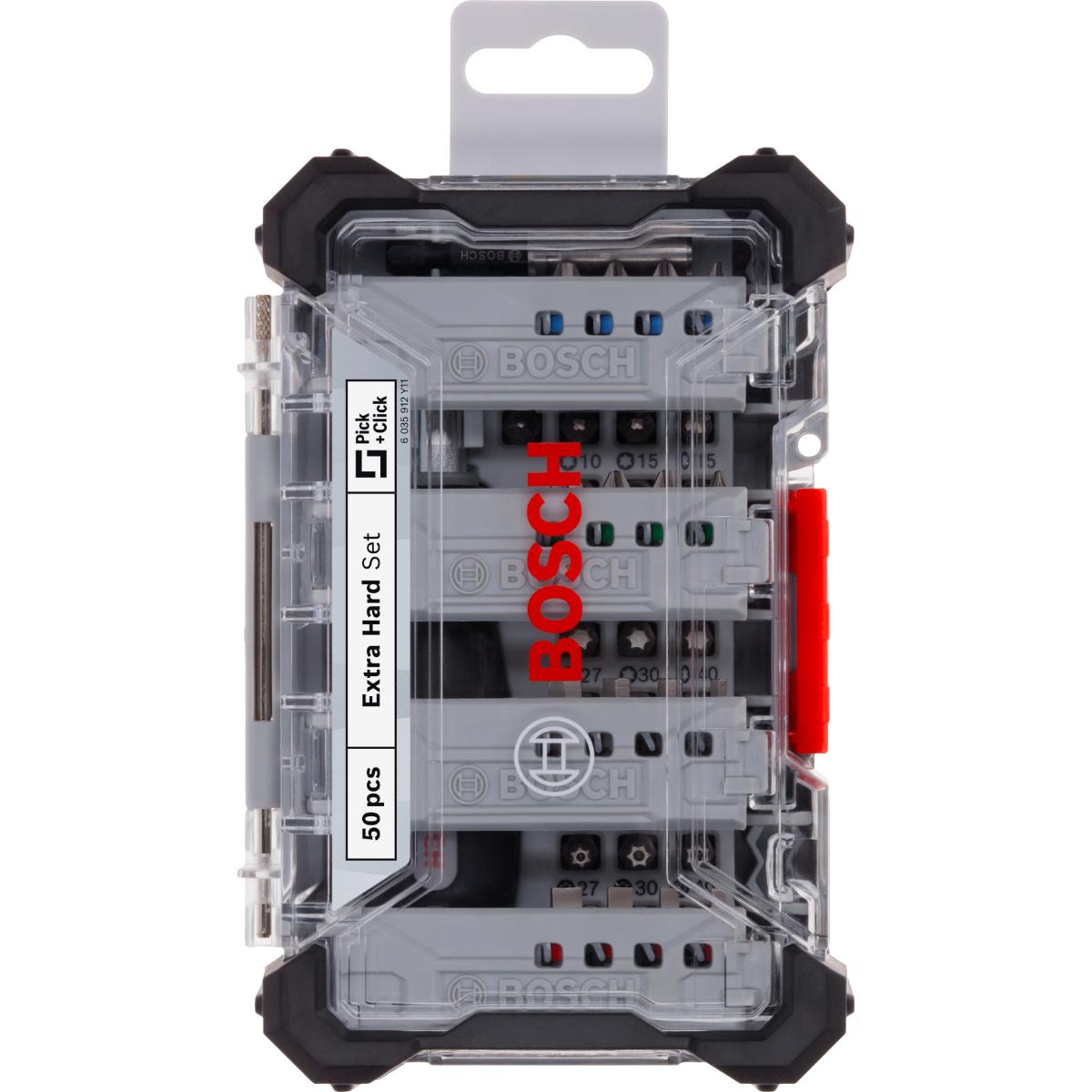Bosch Extra Hard Schrauberbitsatz, 50-teiliges Set