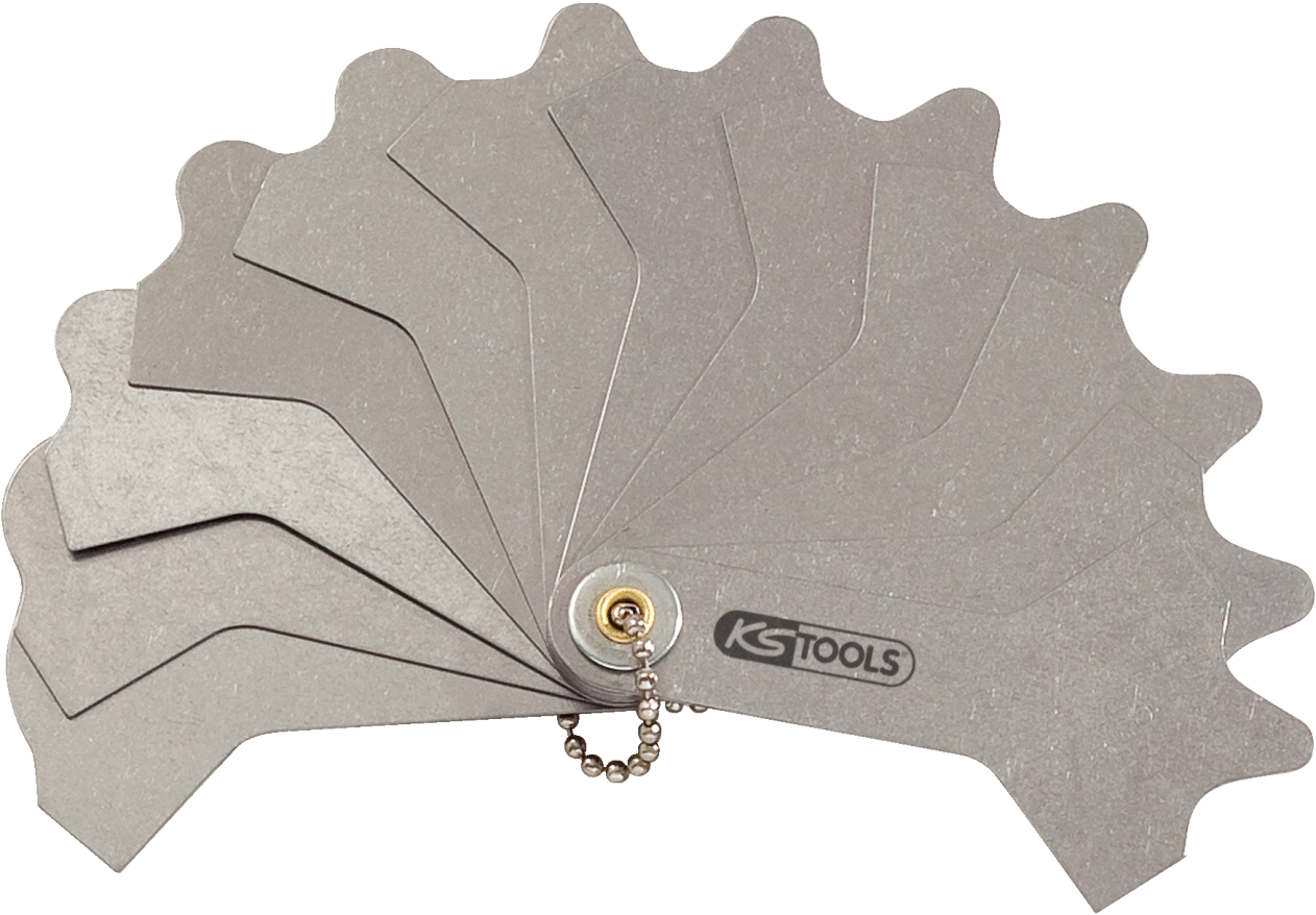 KS Tools Schweißnahtlehre, 12 Blatt, 3-12mm