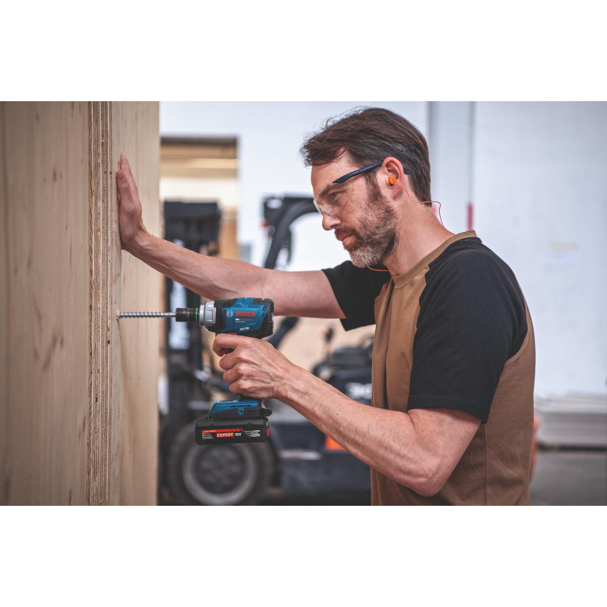 Bosch Akku-Drehschlagschrauber GDS18V-330H, 2x Akku EXBA18V-40 in L-BOXX