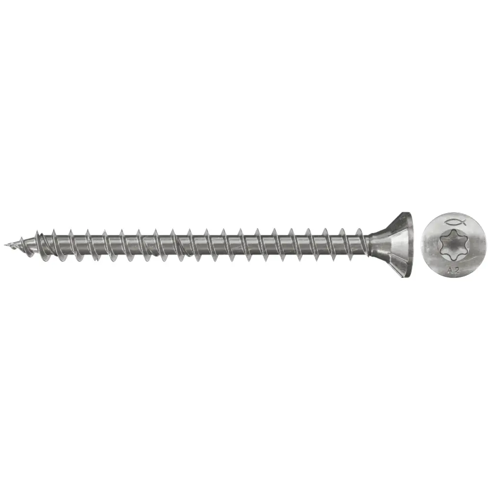 Fischer Spanplattenschraube PowerFast 3,5x25 Edelstahl FPF-ST A2F, Senkkopf, Innenstern TX, A2, VG