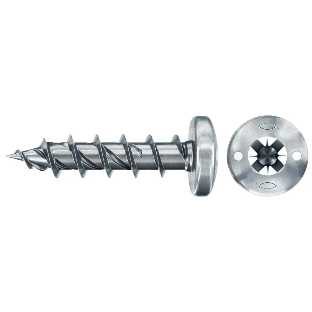 Fischer Spanplattenschraube 5,0x16 PowerFast FPF II PZF BC, Panhead, Kreuzschlitz PZ, Vollgewinde