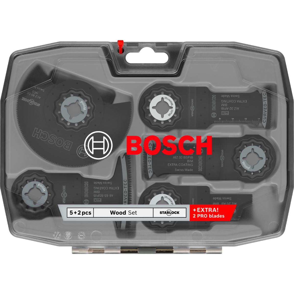 Bosch OMT Holz TU1, 7-teiliges Set
