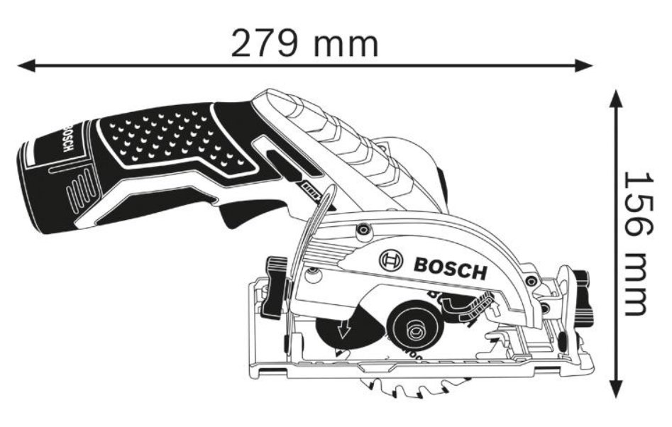 Bosch Akku-Kreissäge GKS 12V-26, Solo Version, im Karton
