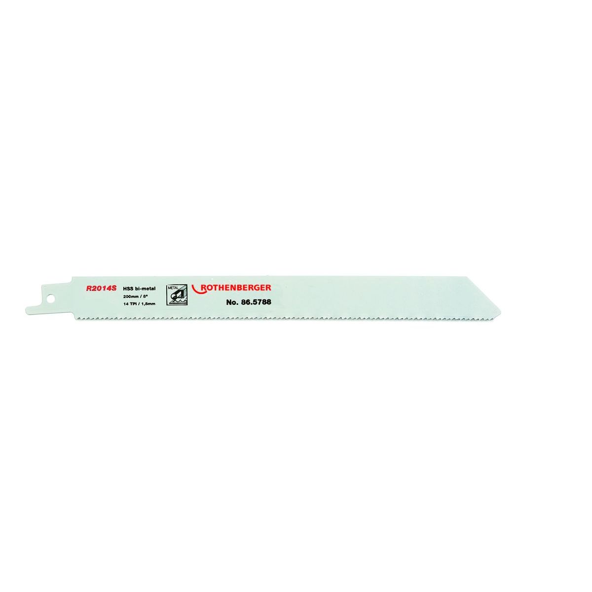 Rothenberger Universal-Sägeblatt, 200x20x0,9, ZpZ 14, HSS Bi-Metall, 5 Stück