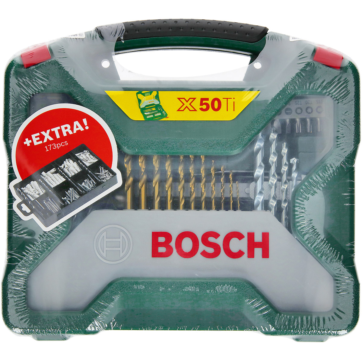 Bosch Bohr- und Schrauberbit-Set + Dübel-Set, 173-teilig