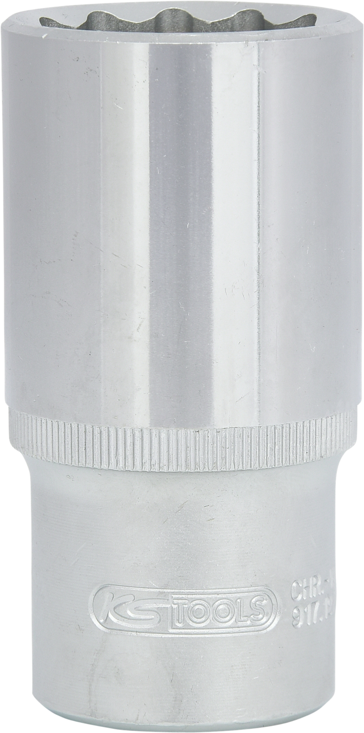 KS TOOLS 1/2" 12-kant-Stecknuss, lang
