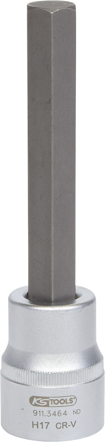 KS Tools 3/4" Bit-Stecknuss Innensechskant, lang