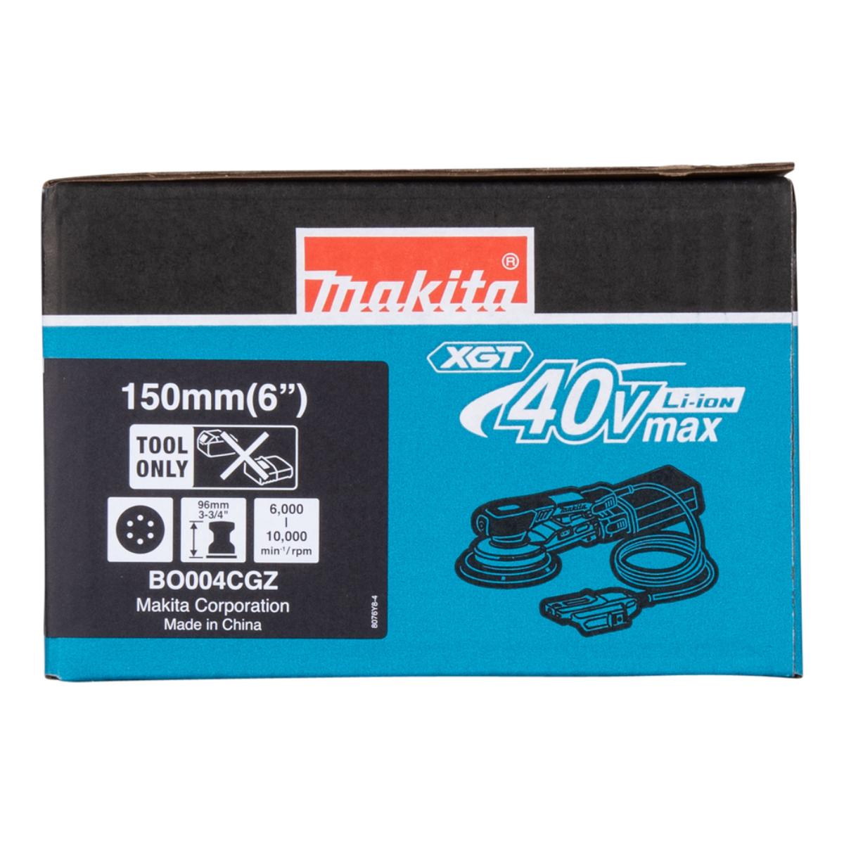 Makita Akku-Exzenterschleifer XGT - Connector - 150 mm Ø - 3,0 mm Hub - 1,6 m Kabel - BO004CGZ