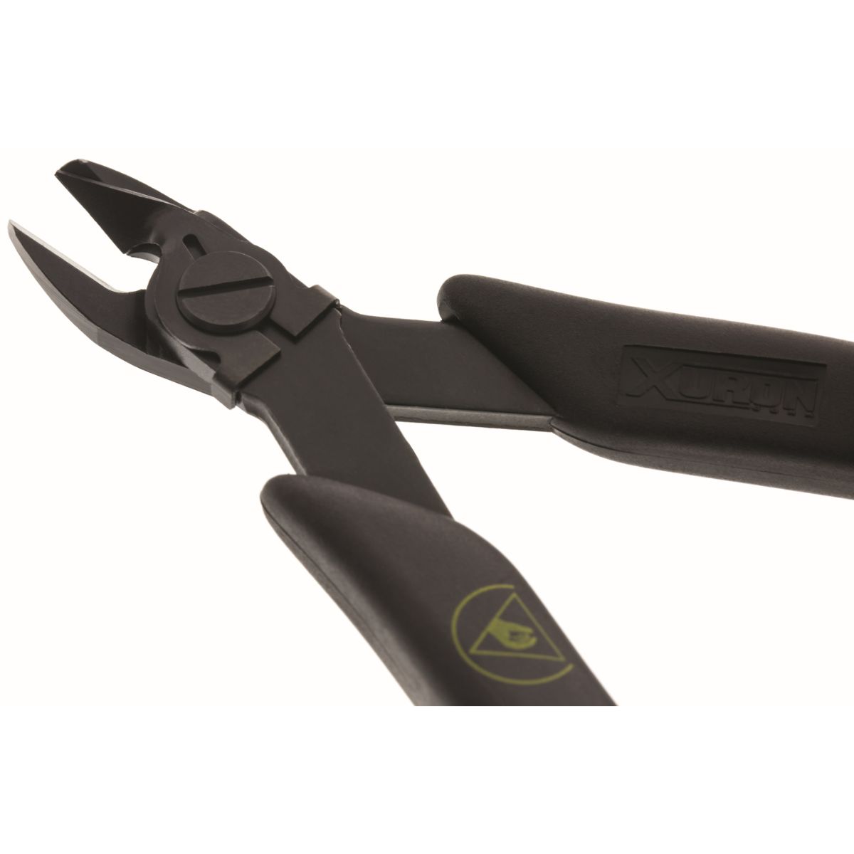 Xuron 9100ASF Micro-Shear Seitenschneider ovaler Kopf mit ESD gerechten Griffen und Drahthalter