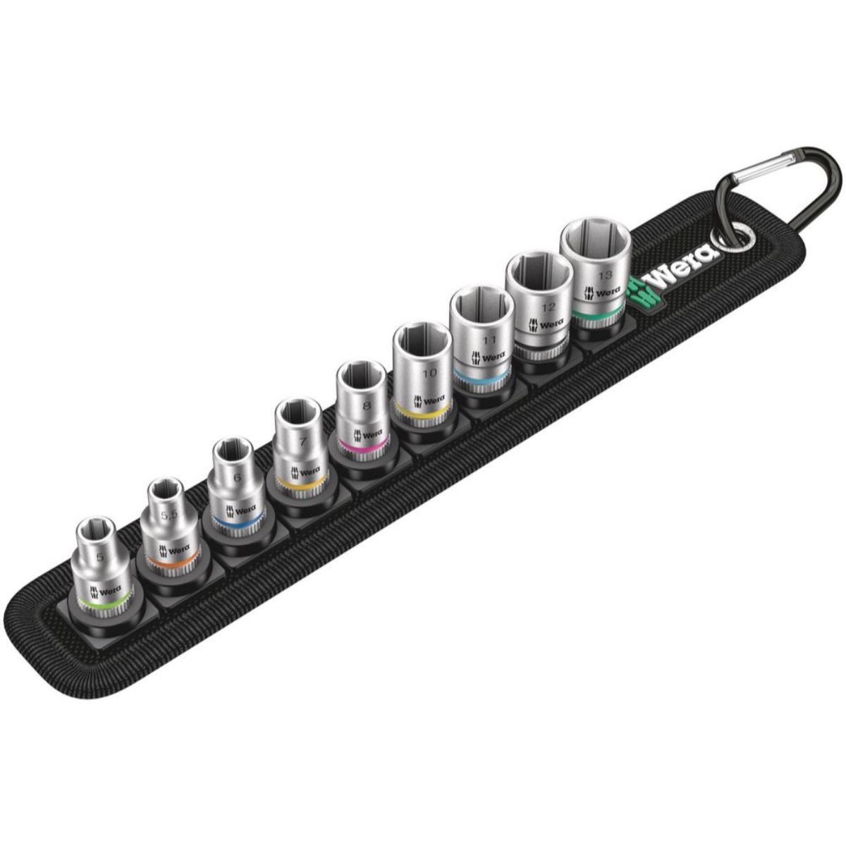 Wera Belt A 4 Zyklop Steckschlüsseleinsatz-Satz, 1/4"-Antrieb, 9-teilig