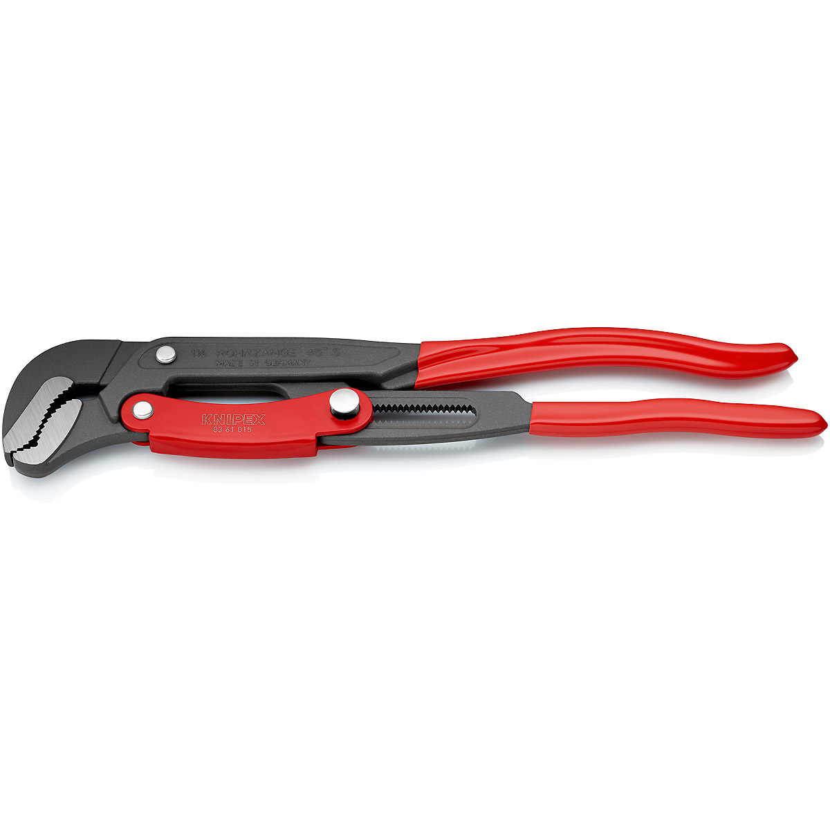 KNIPEX Rohrzange S-Maul mit Schnelleinstellung 420 mm grau pulverbeschichtet