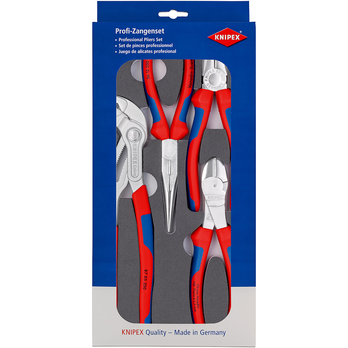 KNIPEX Zangen-Set in Schaumstoffeinlage 332 mm
