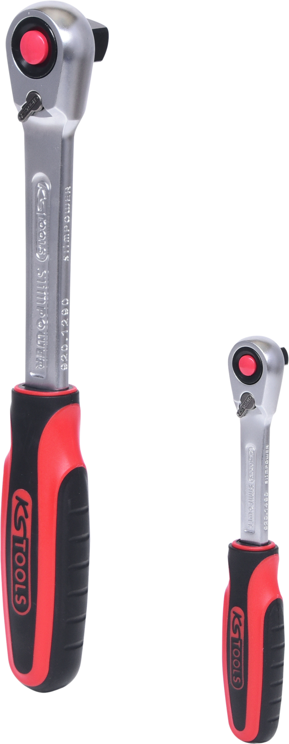 KS Tools SlimPOWER Umschaltknarren-Satz, 2-tlg1/4"+1/2"