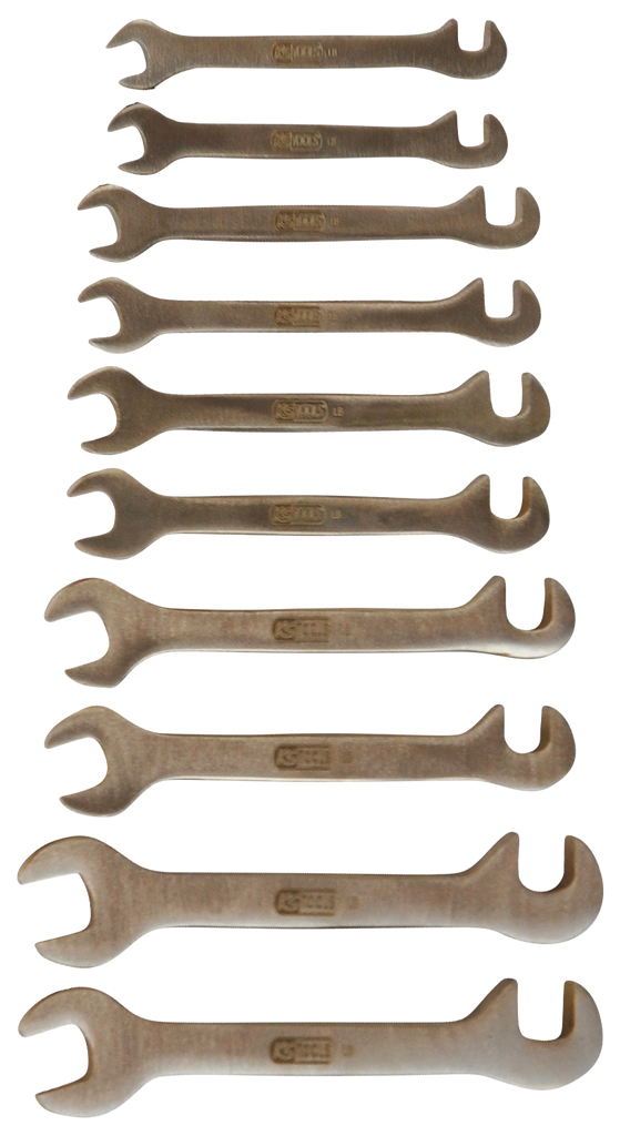 KS Tools BRONZEplus Blech-Doppel-Maulschlüssel-Satz klein, 10-tlg