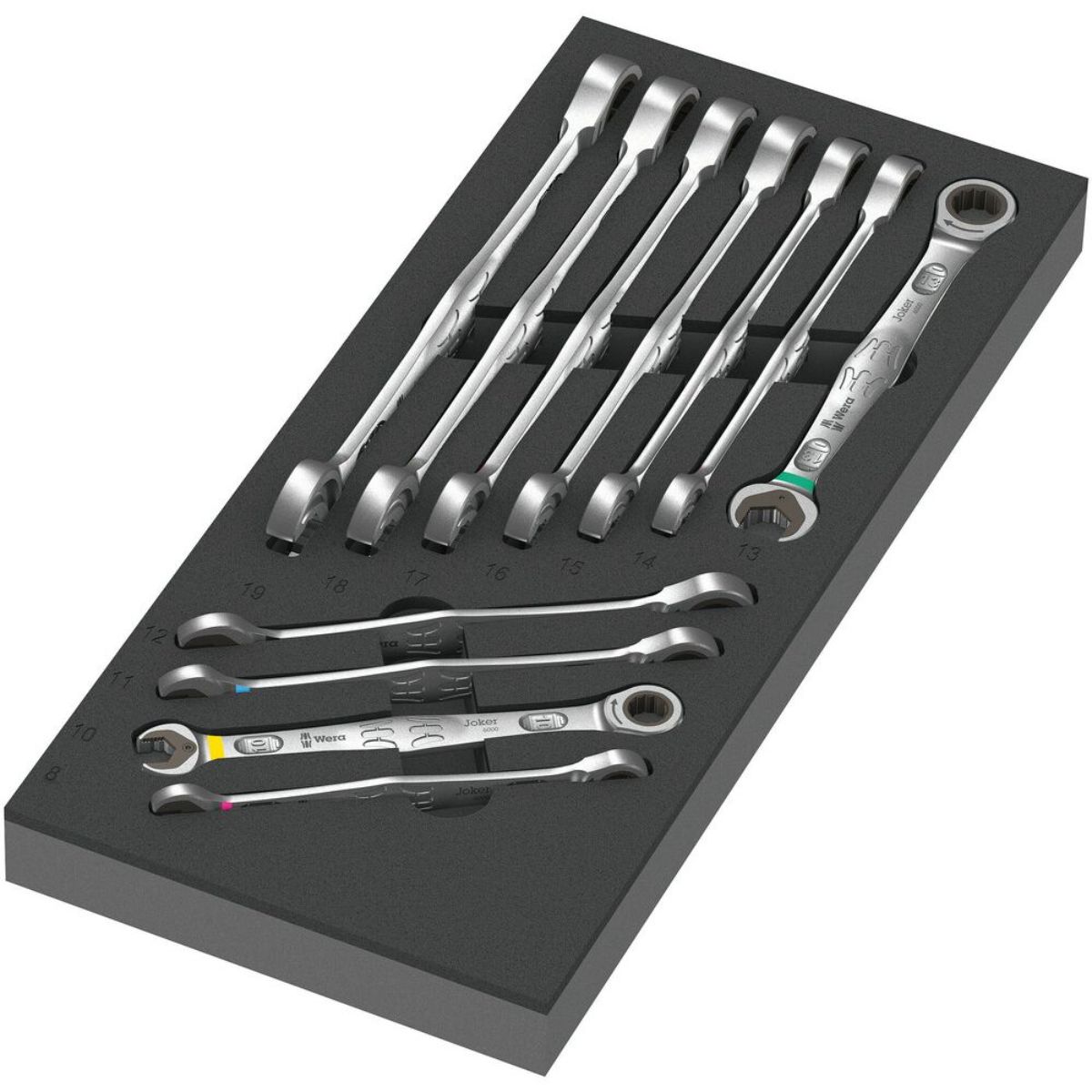 Wera 9730 Schaumstoffeinlage 6000 Joker Set 1, 11-teilig