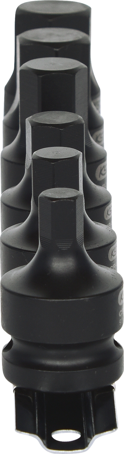 KS Tools 1/2" Kraft-Bit-Stecknuss-Satz, kurz, 6-tlg