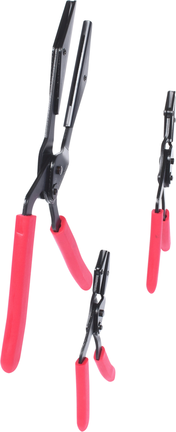 KS Tools Stufenloser Schlauch-Abklemm-Zangen-Satz, abgewinkelt, 3-tlg