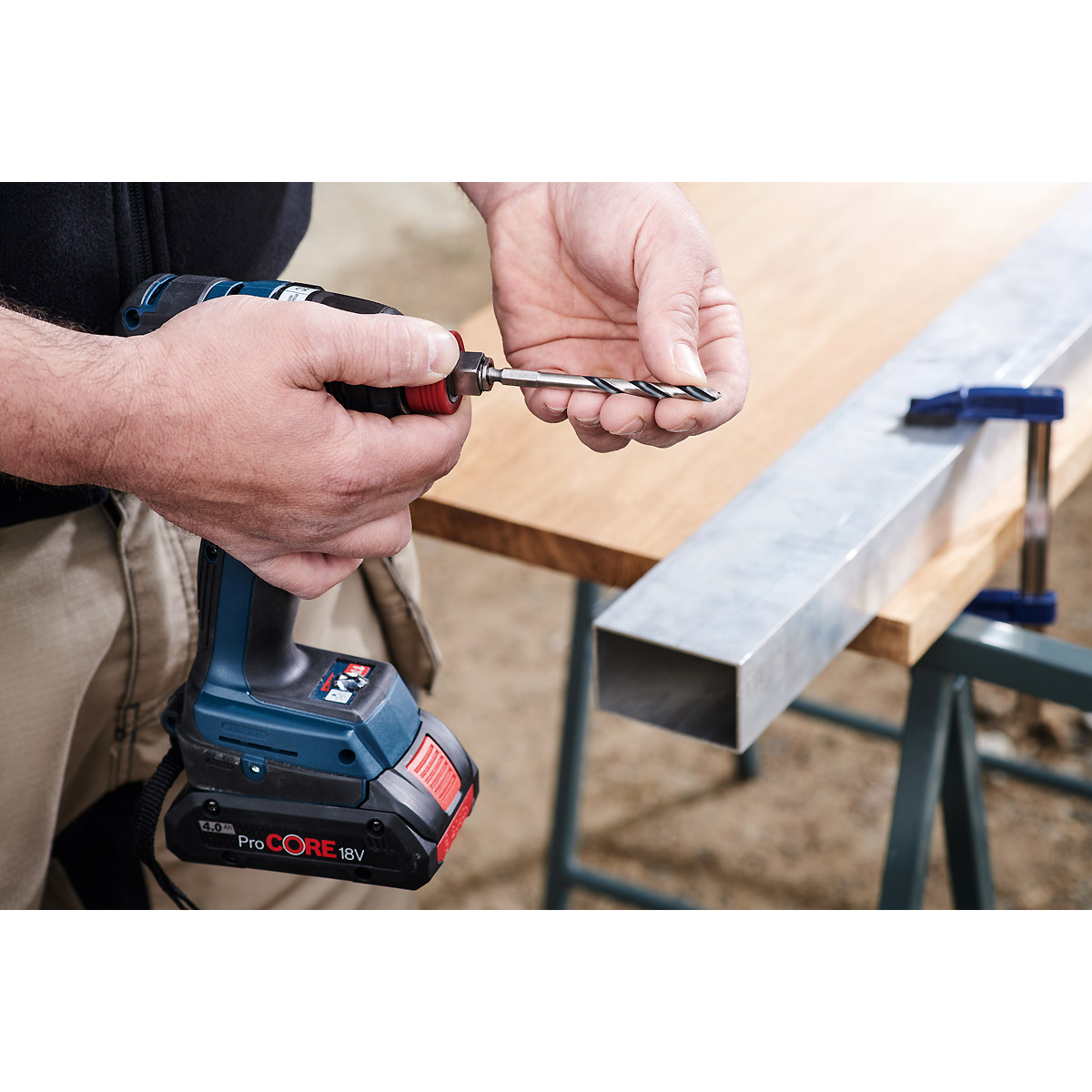 Bosch HSS-Spiralbohrer PointTeQ mit Sechskantschaft