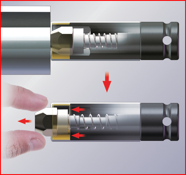 KS Tools Magnet-Satz für SlimPOWER Alu-Felgen Kraft-Stecknüsse, 3-tlg