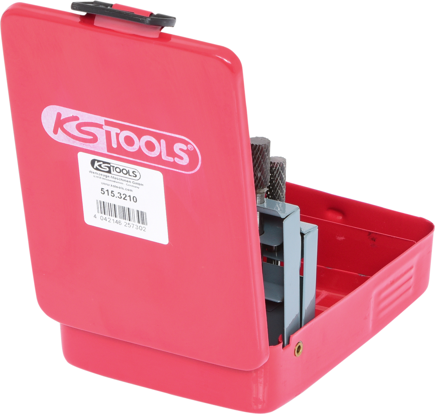 KS Tools HM Frässtift-Satz, Stahlblechkassette, 10-tlg