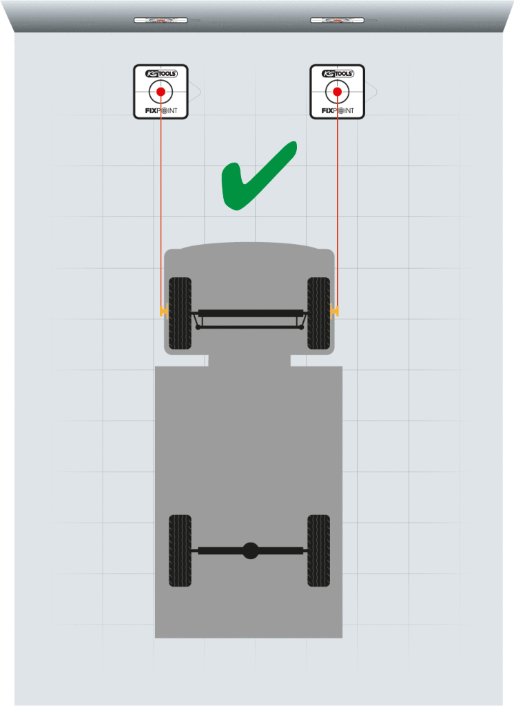 KS Tools LKW- und Transporter Fahrwerkjustier-System, 21-tlg