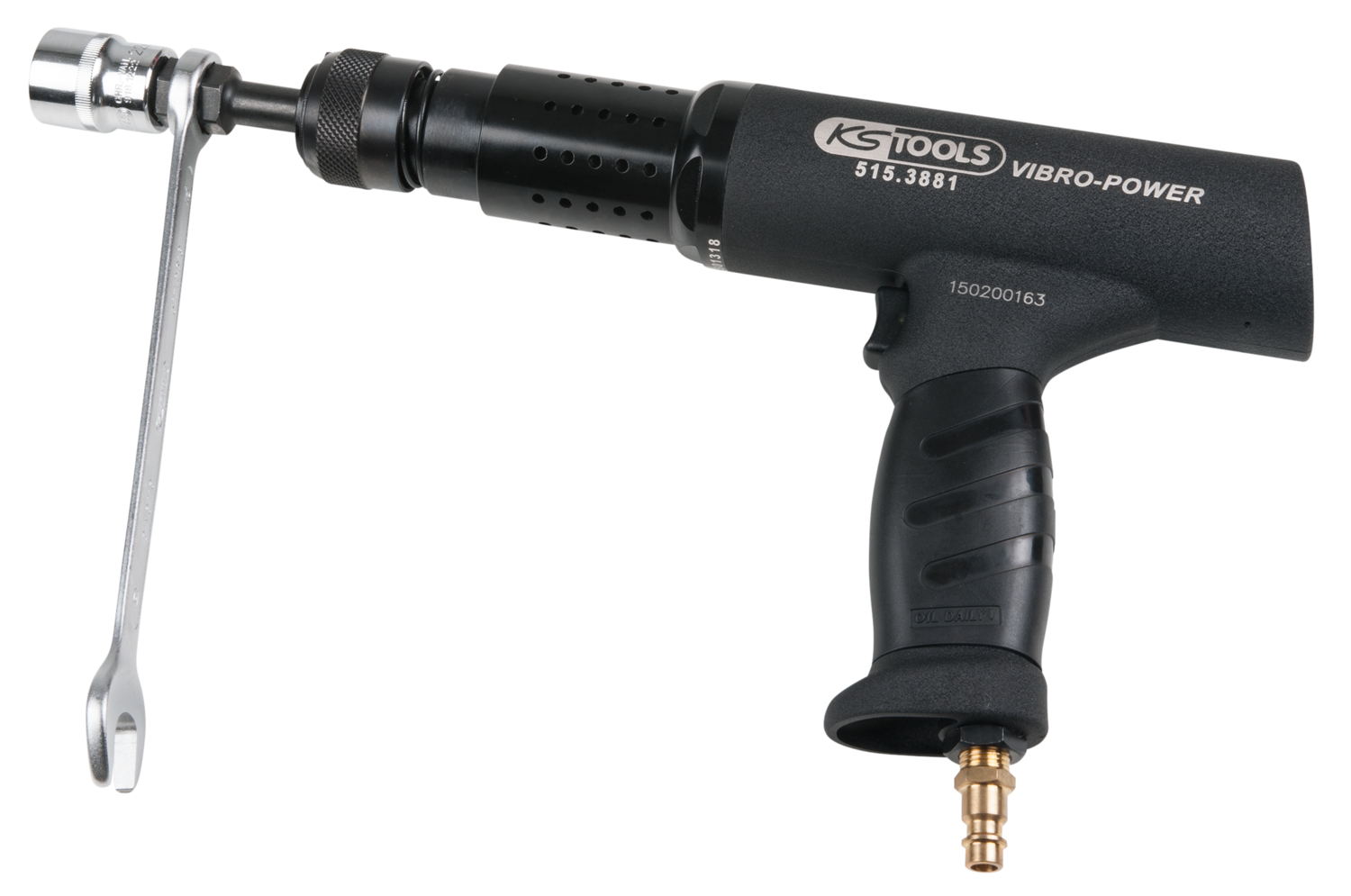 KS Tools Vibro-Impact Druckluft-Meißelhammer-Satz, 6-tlg