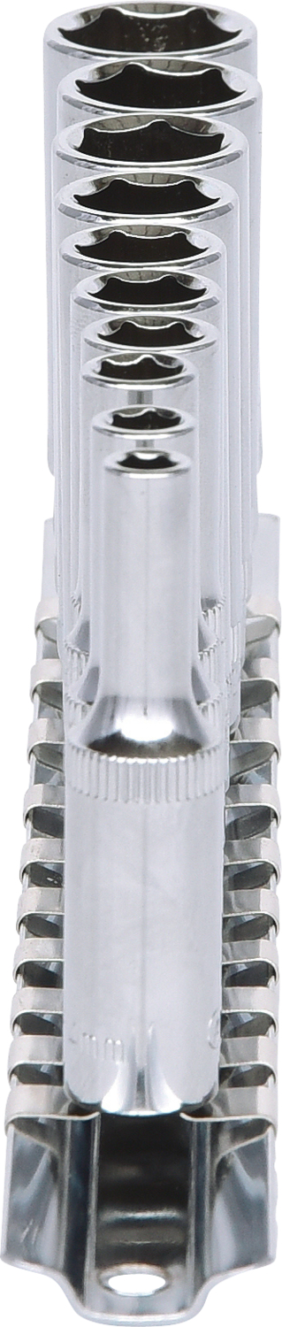 KS Tools 1/4" CHROMEplus Sechskant-Stecknuss-Satz, lang, 10-tlg 4-13mm